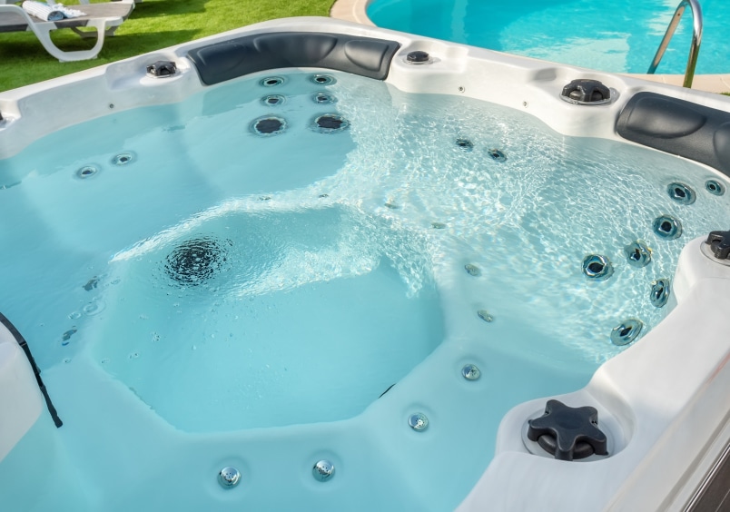 Clean and balance hot tub service